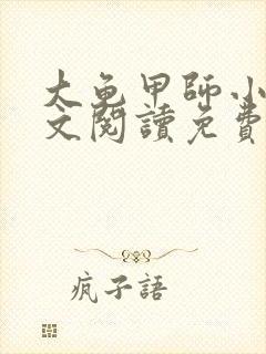 大龟甲师小说全文阅读免费