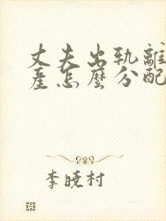 丈夫出轨离婚财产怎么分配封面