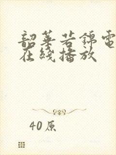 韶华若锦电视剧在线播放