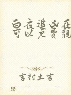 白夜追凶在哪里可以免费观看全集封面