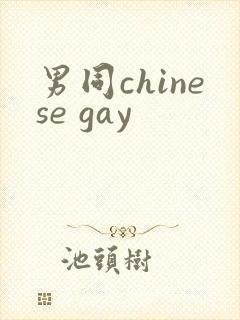 男同chinese gay
