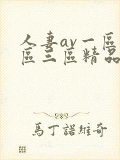 人妻av一区二区三区精品污污