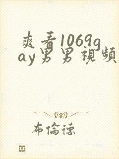 爽看1069gay男男视频