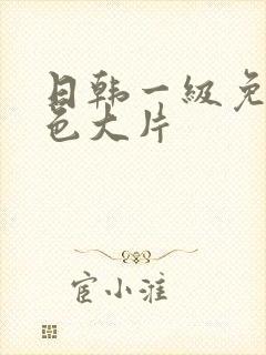 日韩一级免费黄色大片封面