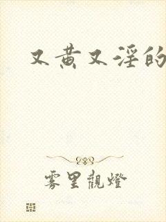 又黄又淫的小说