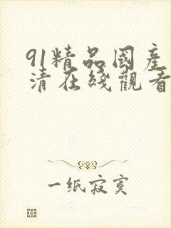 91精品国产高清在线观看封面