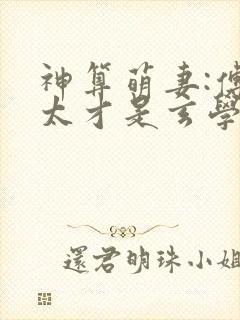 神算萌妻:傅太太才是玄学真大佬