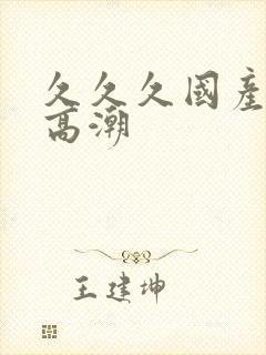 久久久国产精品高潮封面