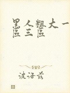 黑人粗大一区二区三区