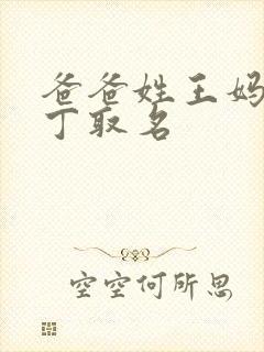 爸爸姓王妈妈姓丁取名