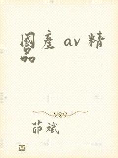 国产 av 精品