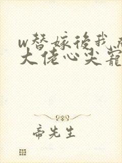 w替嫁后我成了大佬心尖宠》