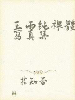 王雨纯裸体艺术写真集封面