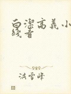 白洁高义小说在线看