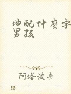 坤配什么字好听男孩封面