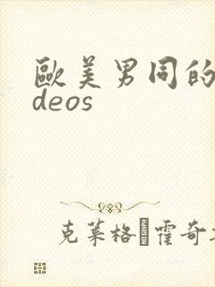 欧美男同的videos