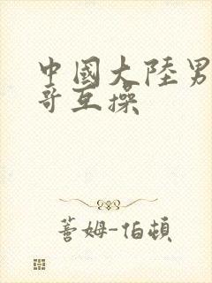 中国大陆男同帅哥互操