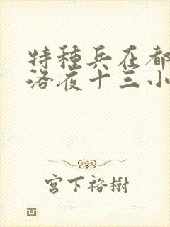 特种兵在都市杨洛夜十三小说