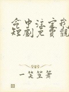 命中注定我怼你短剧免费观看