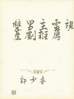 双男主电视剧国产剧推荐