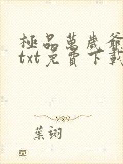 极品万岁爷小说txt免费下载封面