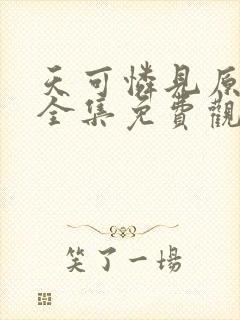 天可怜见原声版全集免费观看封面