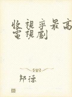 收视率最高十部电视剧