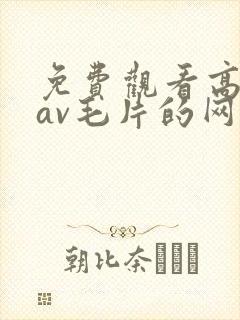 免费观看高清的av毛片的网站封面