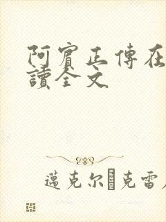 阿宾正传在线阅读全文