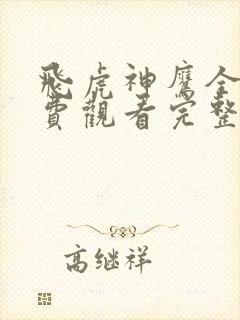 飞虎神鹰全集免费观看完整版