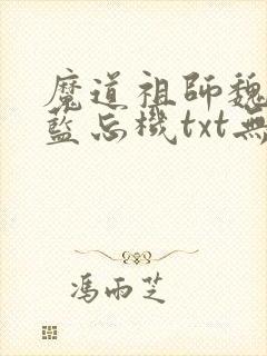 魔道祖师魏无羡蓝忘机txt无删减