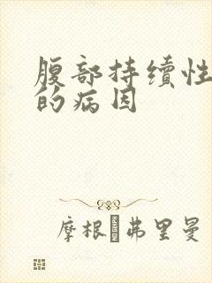 腹部持续性疼痛的病因