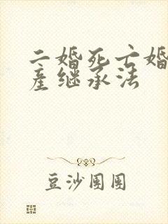 二婚死亡婚前遗产继承法