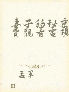 妻子的秘密2免费观看电视剧