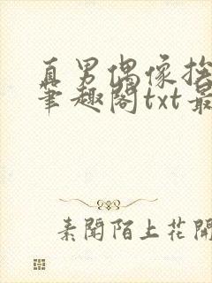 直男偶像挨日常笔趣阁txt最新章节更