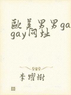 欧美男男gaygay网址