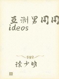 亚洲男同同性videos