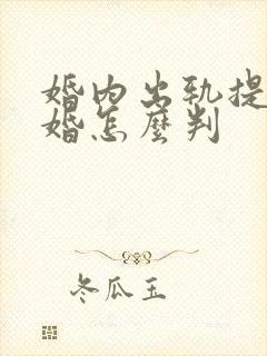 婚内出轨提出离婚怎么判