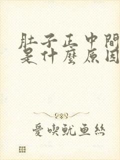 肚子正中间绞痛是什么原因封面