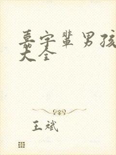 嘉字辈男孩取名大全