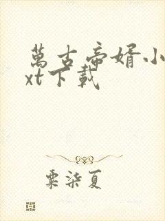 万古帝婿小说txt下载