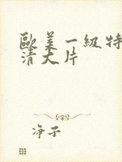 欧美一级特黄高清大片