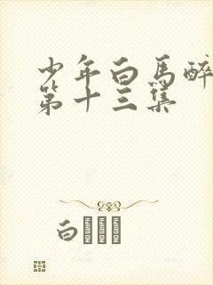 少年白马醉春风第十三集