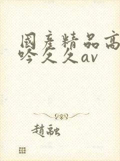 国产精品高潮呻吟久久av