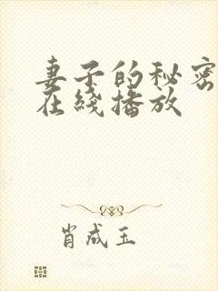 妻子的秘密电影在线播放