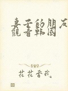 妻子的朋友在线观看韩国