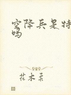 空降兵是特种兵吗