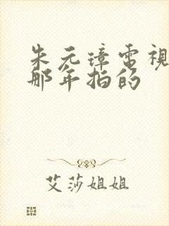 朱元璋电视剧是那年拍的封面