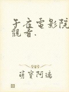 午夜电影院在线观看.