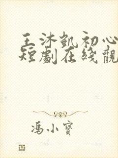 王沐凯初心与你短剧在线观看